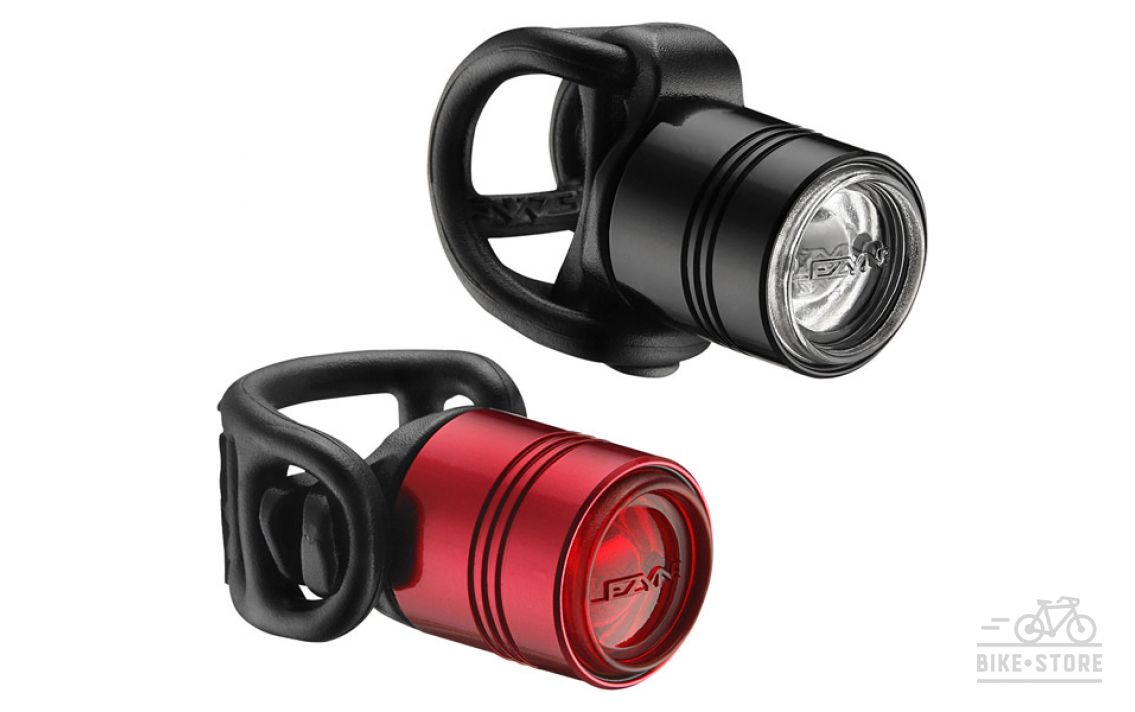 Світло комплект Lezyne LED FEMTO DRIVE PAIR, чорний/червоний